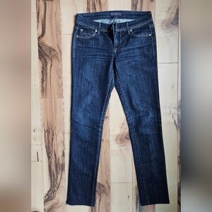 Fidelity Women's Skinny Jeans in Deep Indigo Stretch Denim